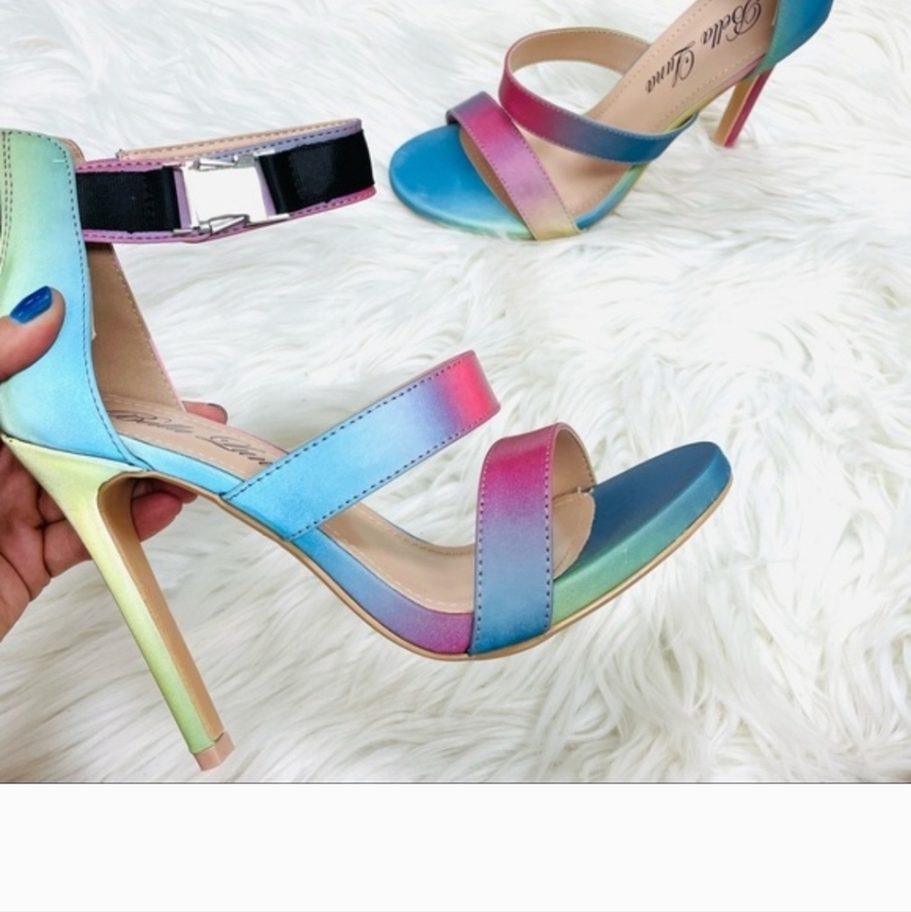 Colorful Gradient High Heels - Picture 4 of 10